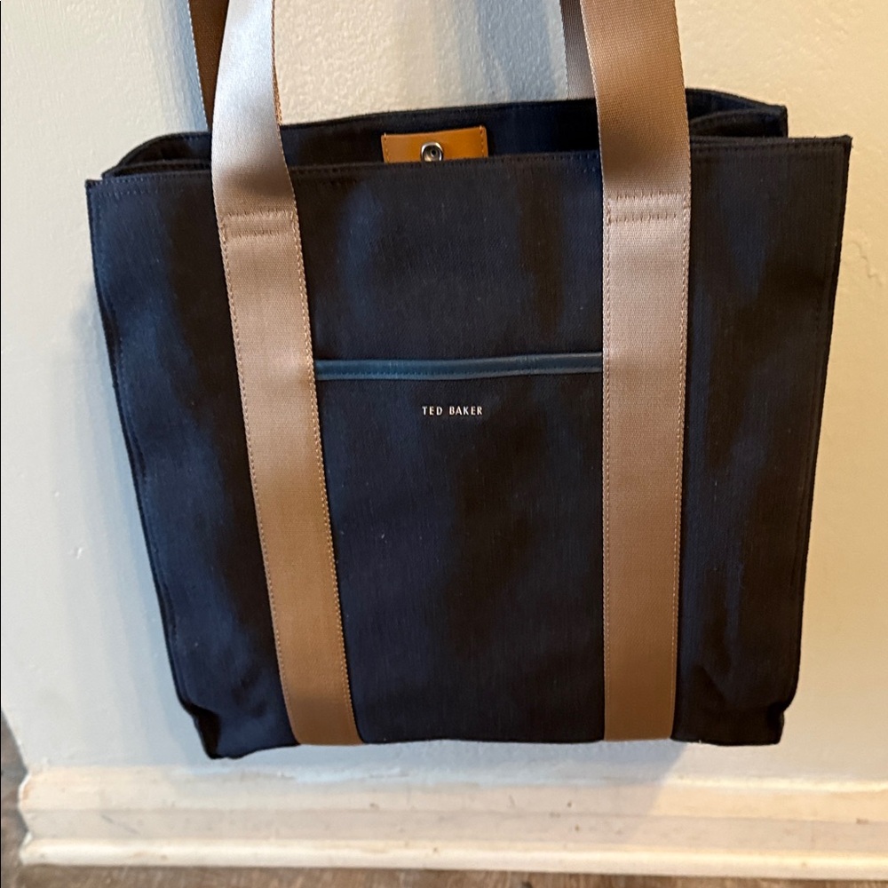 Ted Baker Black and Brown Laptop Bag - Picture 3 of 7
